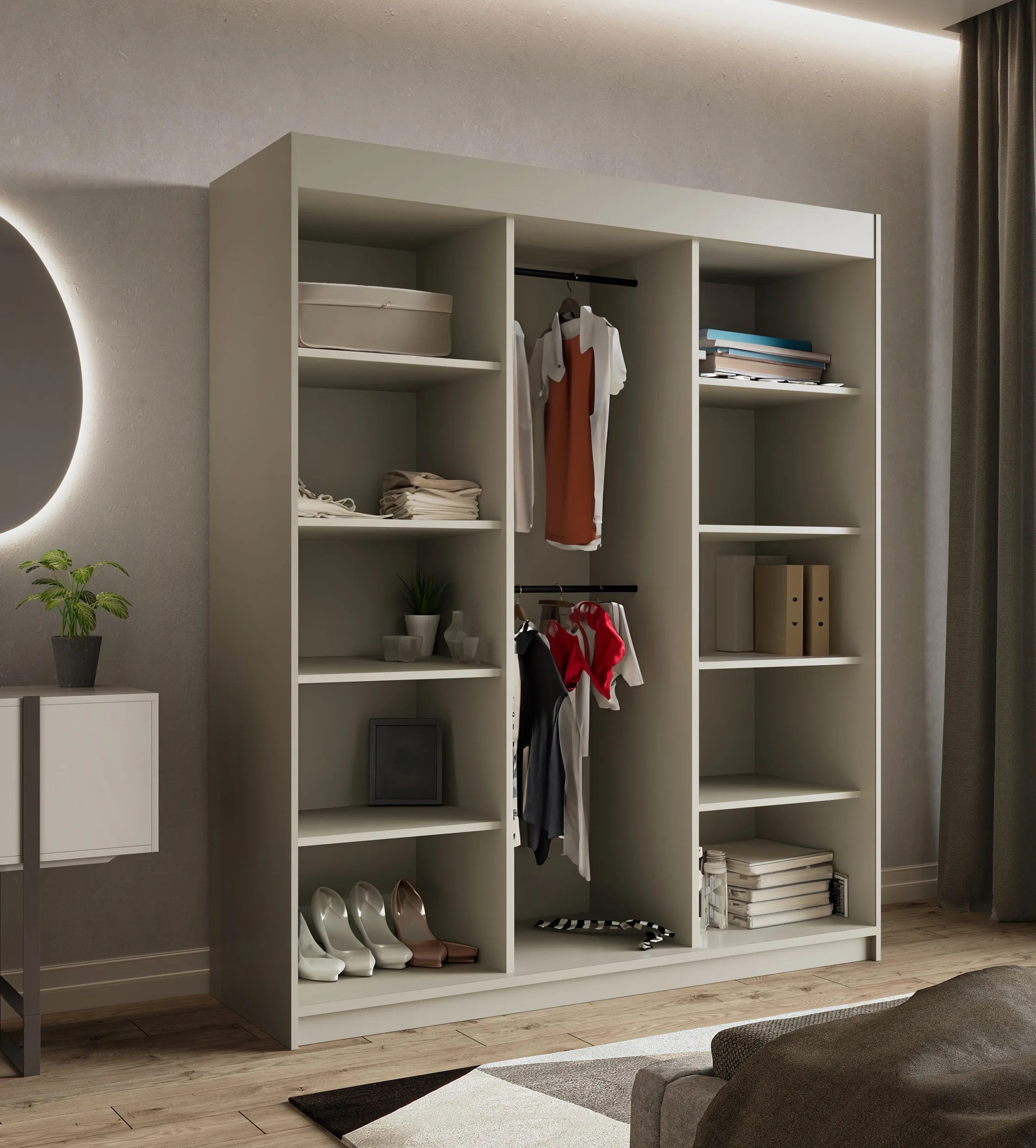 Szafa przesuwna 180cm KASZMIR3 - obrazek 4