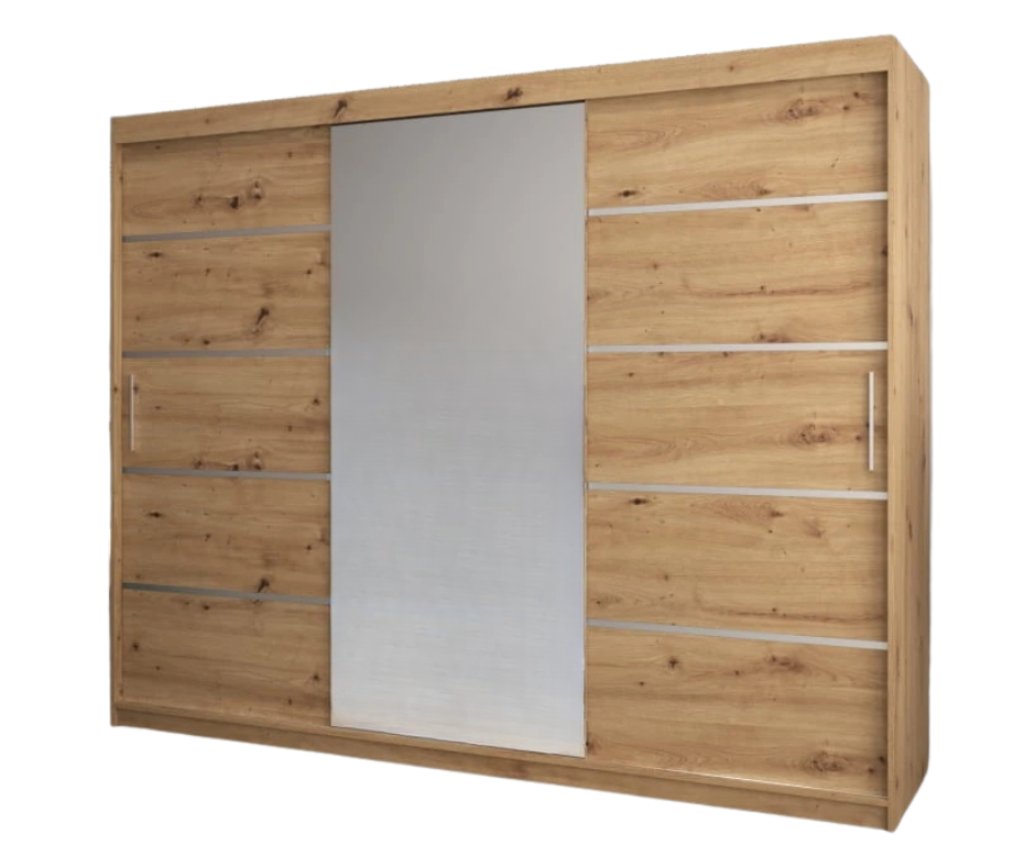 Szafa przesuwna RIO-3 180 DĄB ARTISAN - obrazek 4
